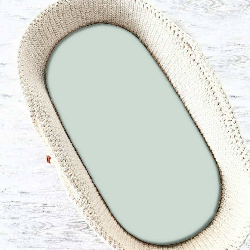 Cearceaf Elastic Qmini Jersey Cold Mint 80x35 cm