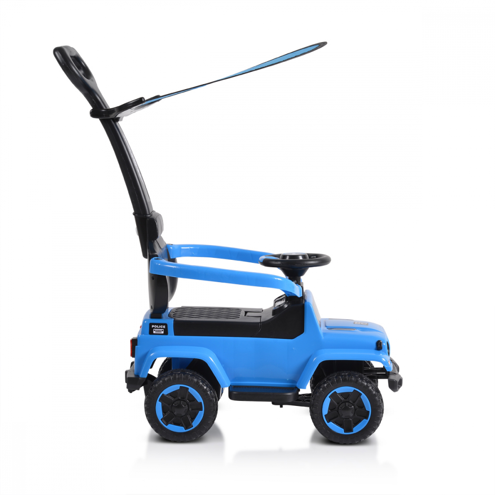 Moni Police Blue: Mașinuță fără pedale cu mâner parental - imagine 6