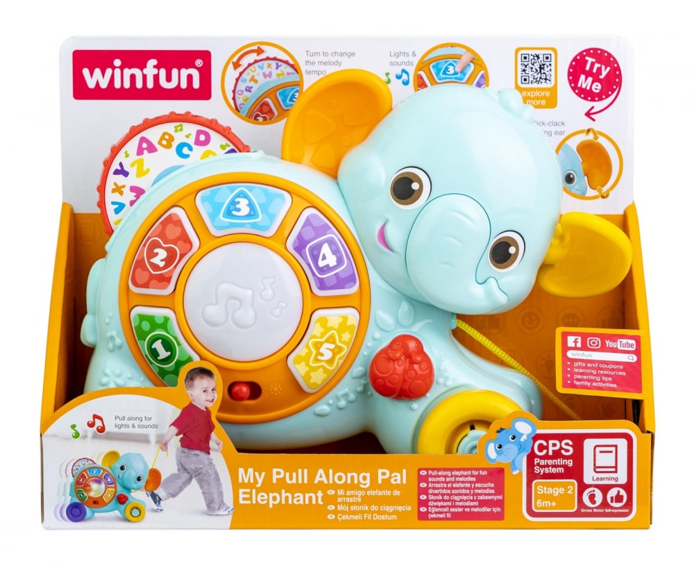 Winfun Elefant de Tras Sunete si Lumini