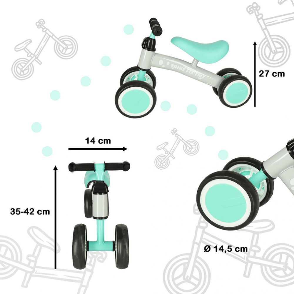 Ikonka Fix Tiny Verde Menta, Fara Pedale - imagine 3