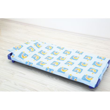 Lenjerie Gradinita Bleu Moje Bambino, 100% Bumbac - imagine 2