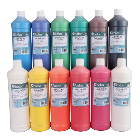 Guasa Lavabila Ocolor Albastru Turcoaz 1000ml