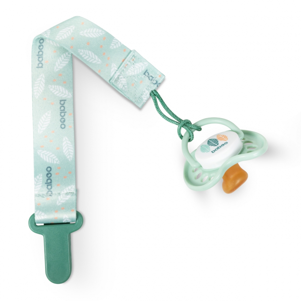 Suport Textil Suzeta Baboo Verde, 0 luni+ - imagine 3