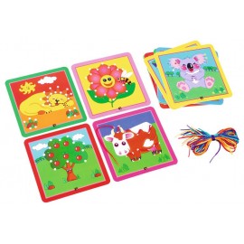 Carduri cu sireturi Moje Bambino | Motricitate - imagine 2