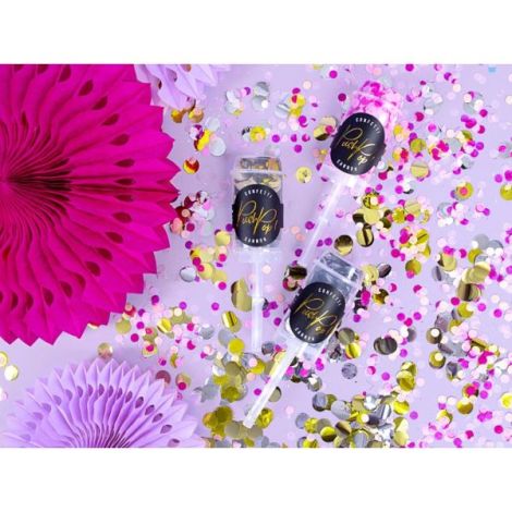 Confetti Push Pop Auriu Party Deco - imagine 5