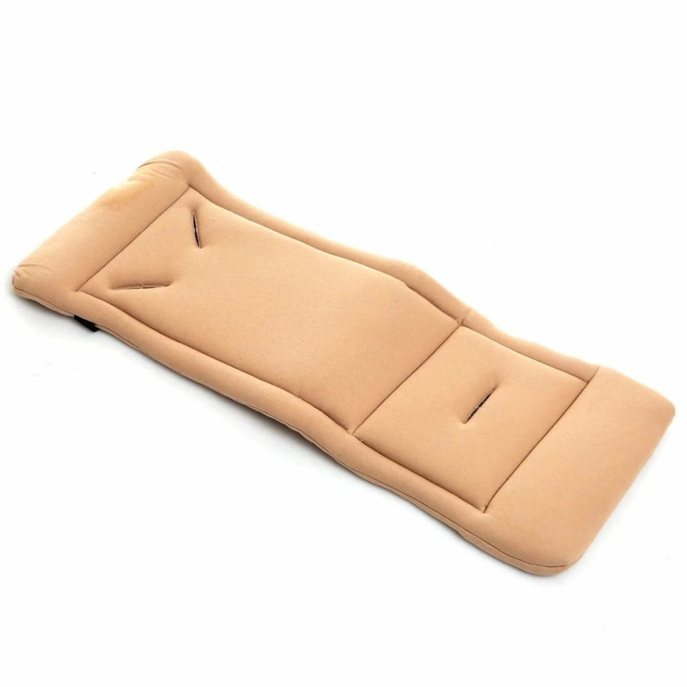 Saltea Carucior BabyJem Cushion Beige, Confort - imagine 7