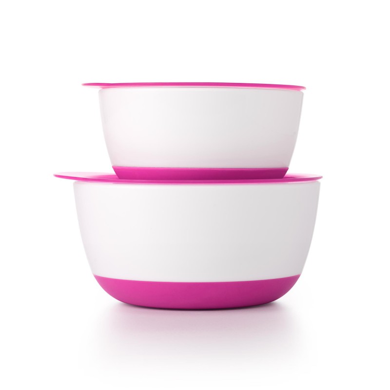 Set 2 boluri OXO Tot cu capac roz, 360 ml - imagine 3