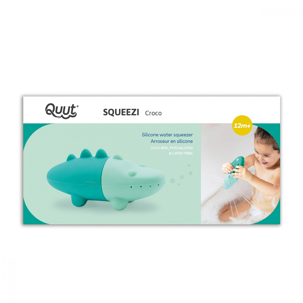 Crocodil Squeezi Quut | Jucărie Baie Silicon - imagine 4