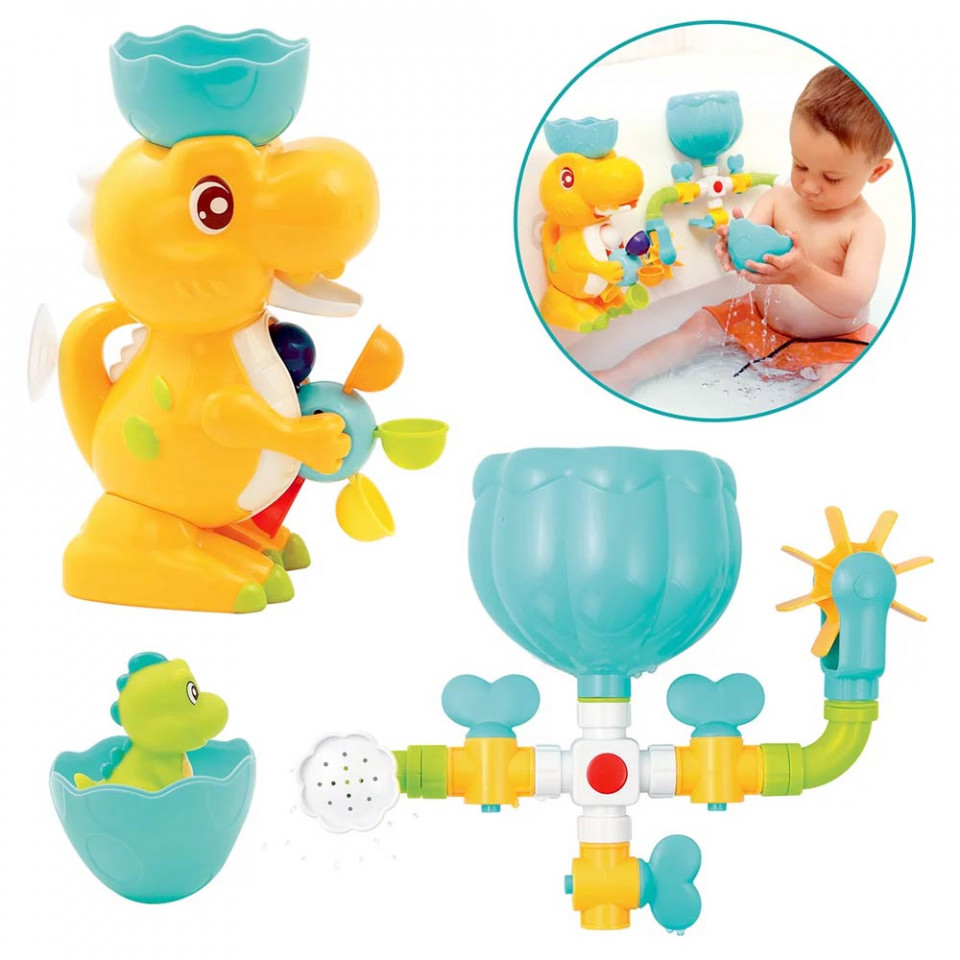 Set Jucării de Baie Dinozaur Ludi