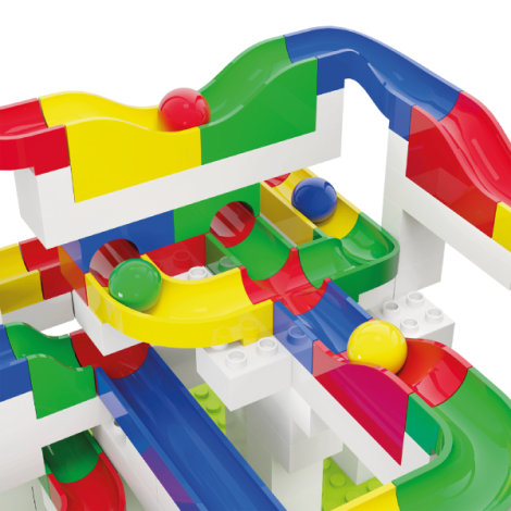 Hubelino Marble Run 213 piese - Jucărie Construcție - imagine 4