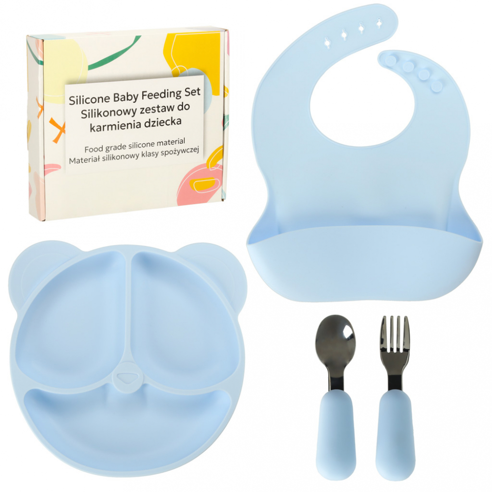 Set Diversificare Ikonka Teddy Blue - Prima Masa Usoara - imagine 7