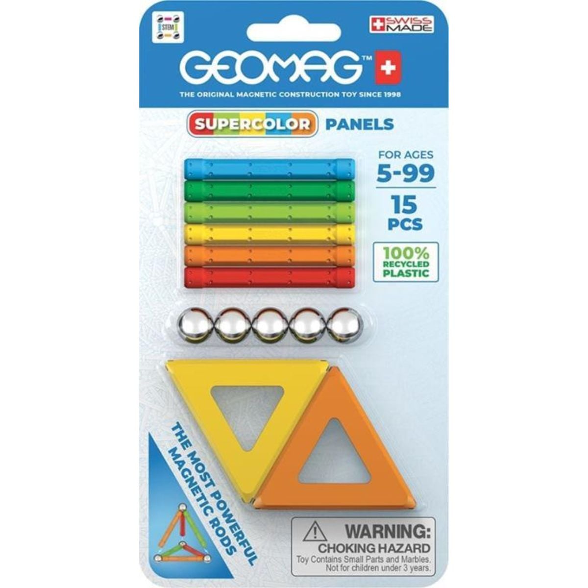 Geomag Supercolor Panels 15 piese Recycled