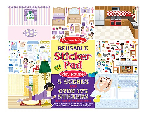 Abtibilduri Casa Mea Melissa & Doug - Reutilizabile