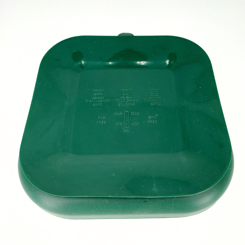 Farfurie silicon Coccorito Dark Green cu ventuză