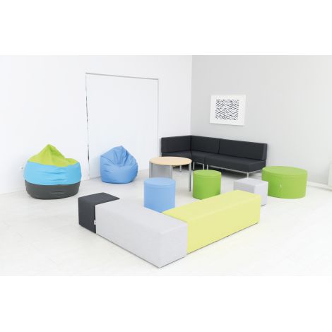Puf 50 cm Albastru Moje Bambino, Rezistent - imagine 2