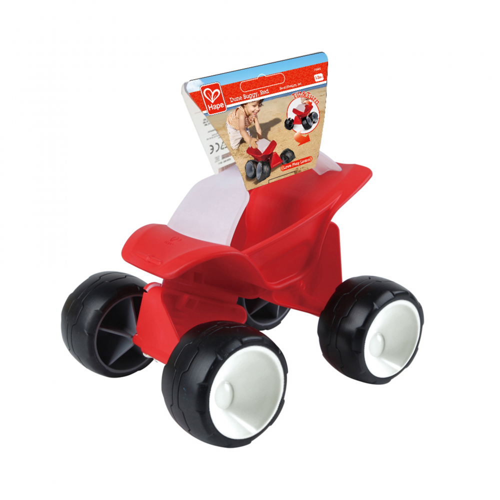 Hape Dune Buggy Rosu - Jucarie Plaja - imagine 3