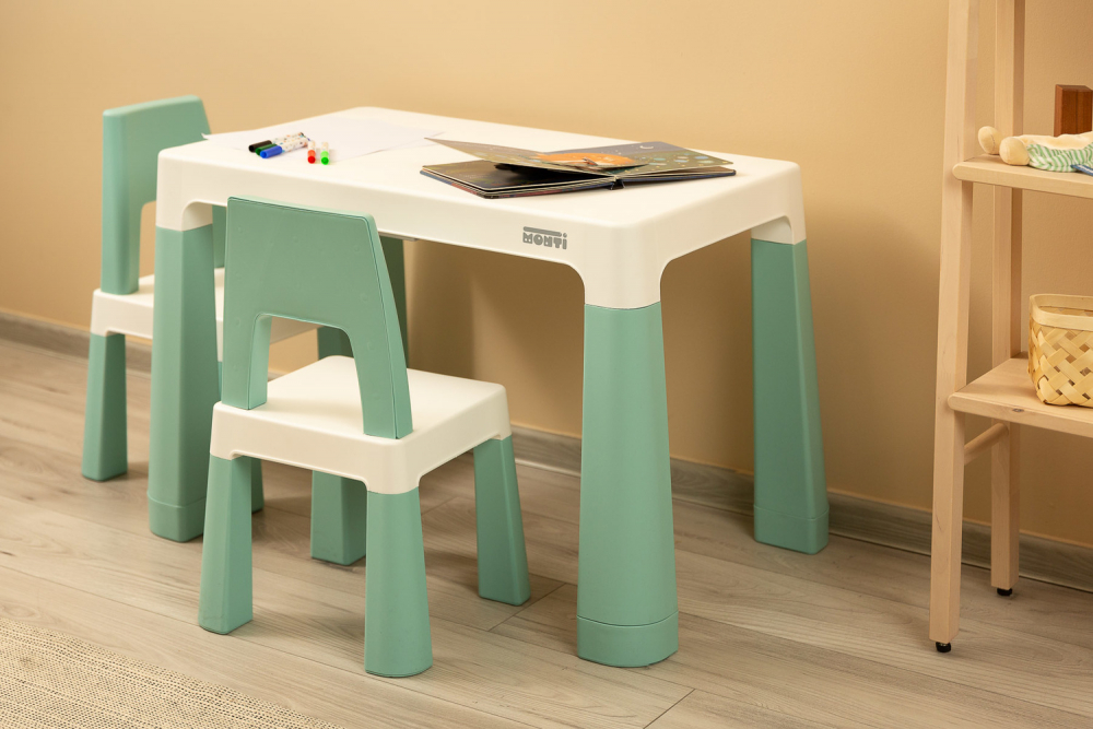 Set Masuta Reglabila Toyz Monti Mint + 2 Scaune - imagine 4