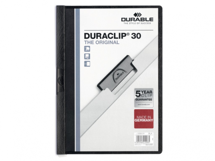 Dosar Plastic Duraclip Original 30 File, Durable