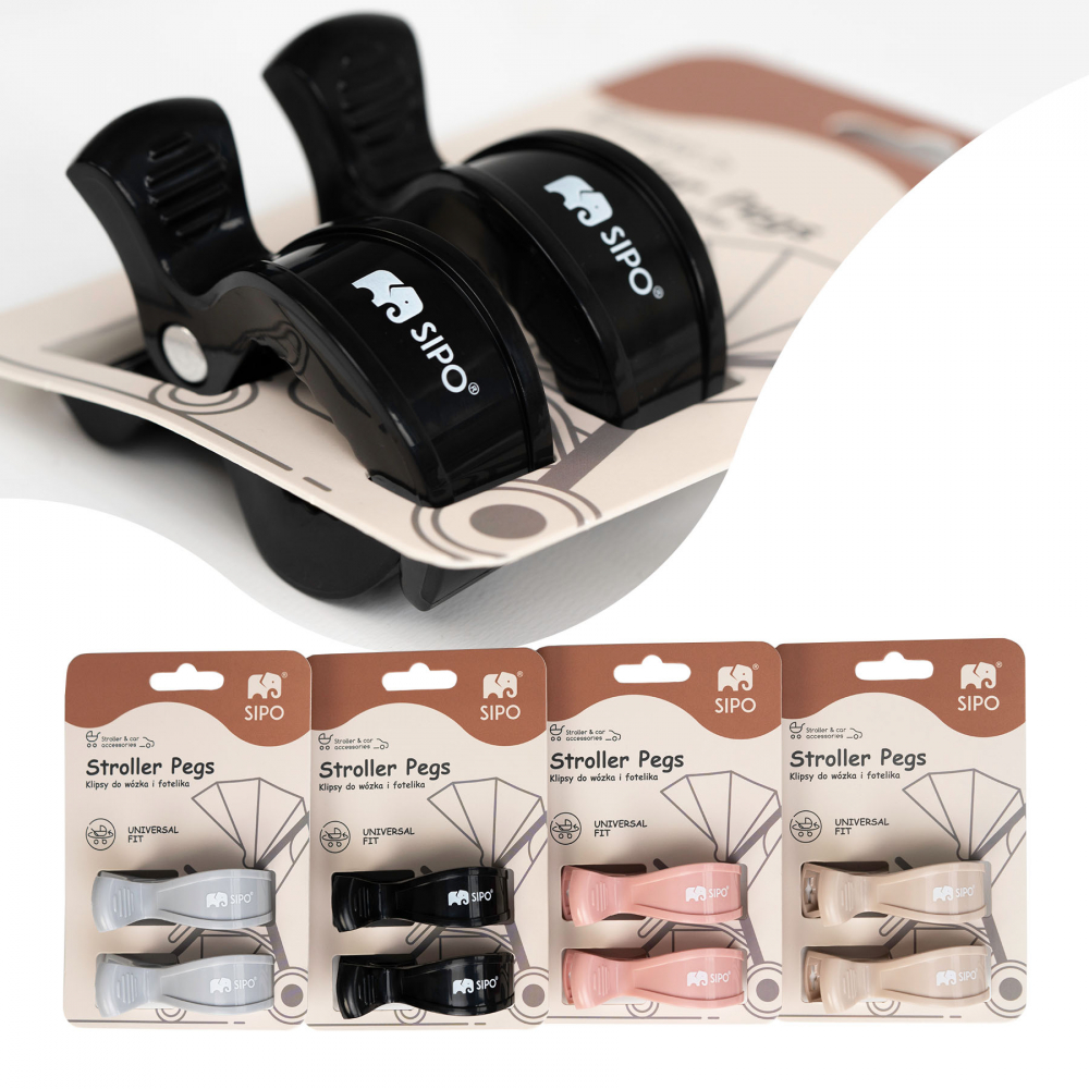 Sipo Set 2 Cleme Carucior Negru - imagine 3