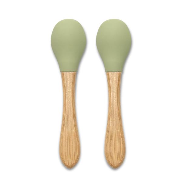 Lorelli Lingurite Bebe Silicon Bambus Ergonomice