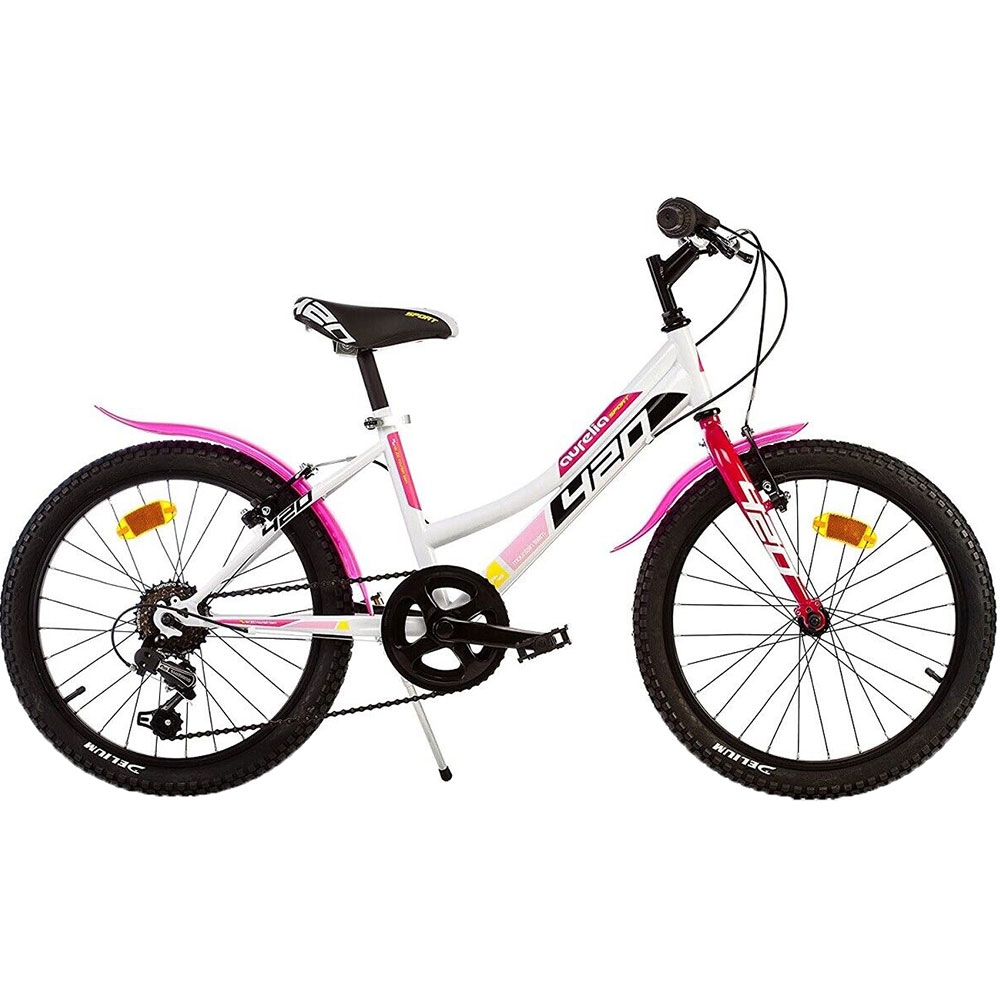 Bicicleta Dino Bikes MTB 20" Fete 6 Viteze Alb - imagine 2