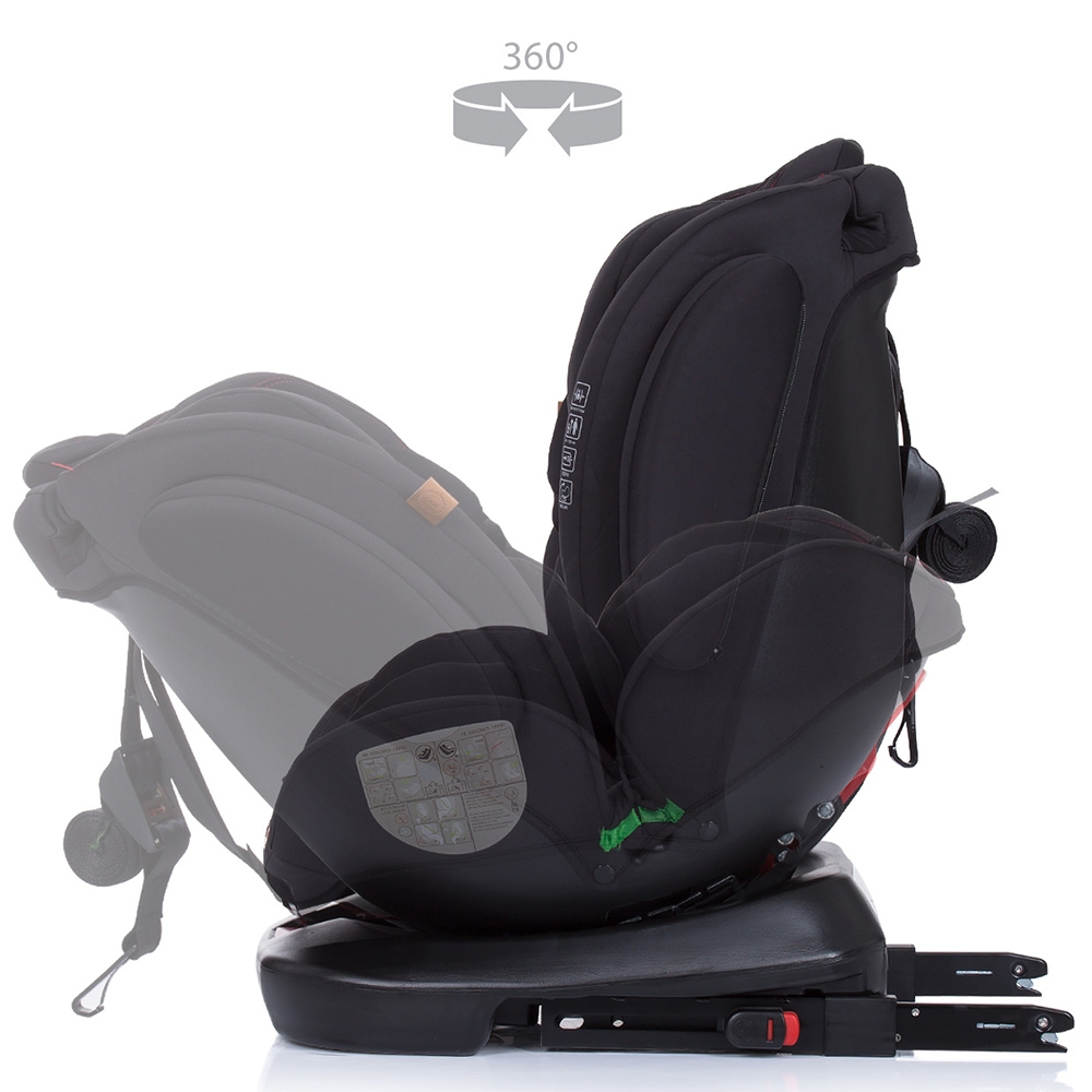 Scaun Auto Chipolino 4Kid 0-36 kg, Isofix, I-Size Raven - imagine 5