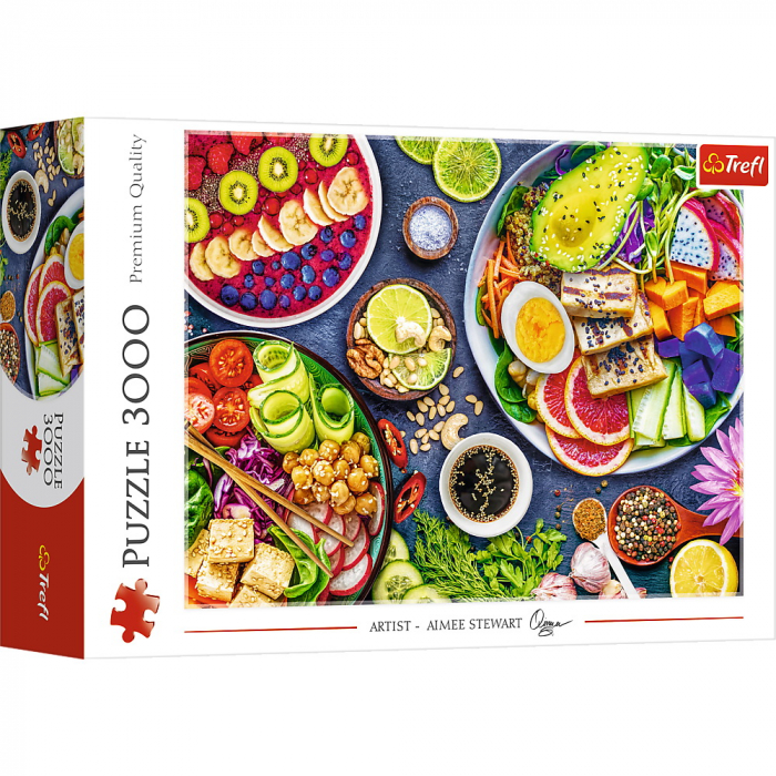 Puzzle Trefl 3000 Bolul Colorat - Antrenament Mintal