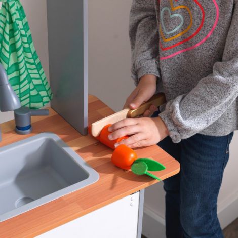 Bucătărie Joacă Kidkraft Terrace Garden cu Lumini - imagine 3