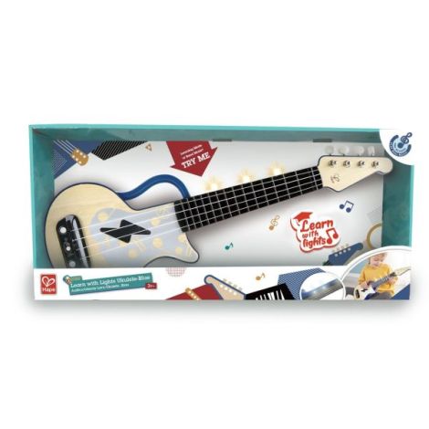 Hape Ukulele din Lemn cu Lumini - Află să cânți - imagine 8