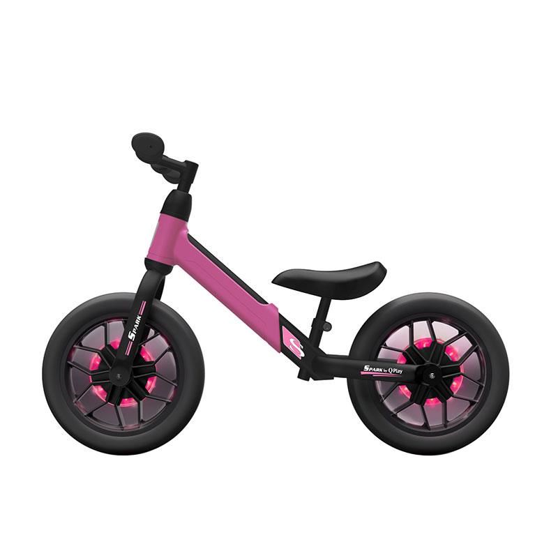 Bicicleta Balance QPlay Spark Roz, cu LED - imagine 4