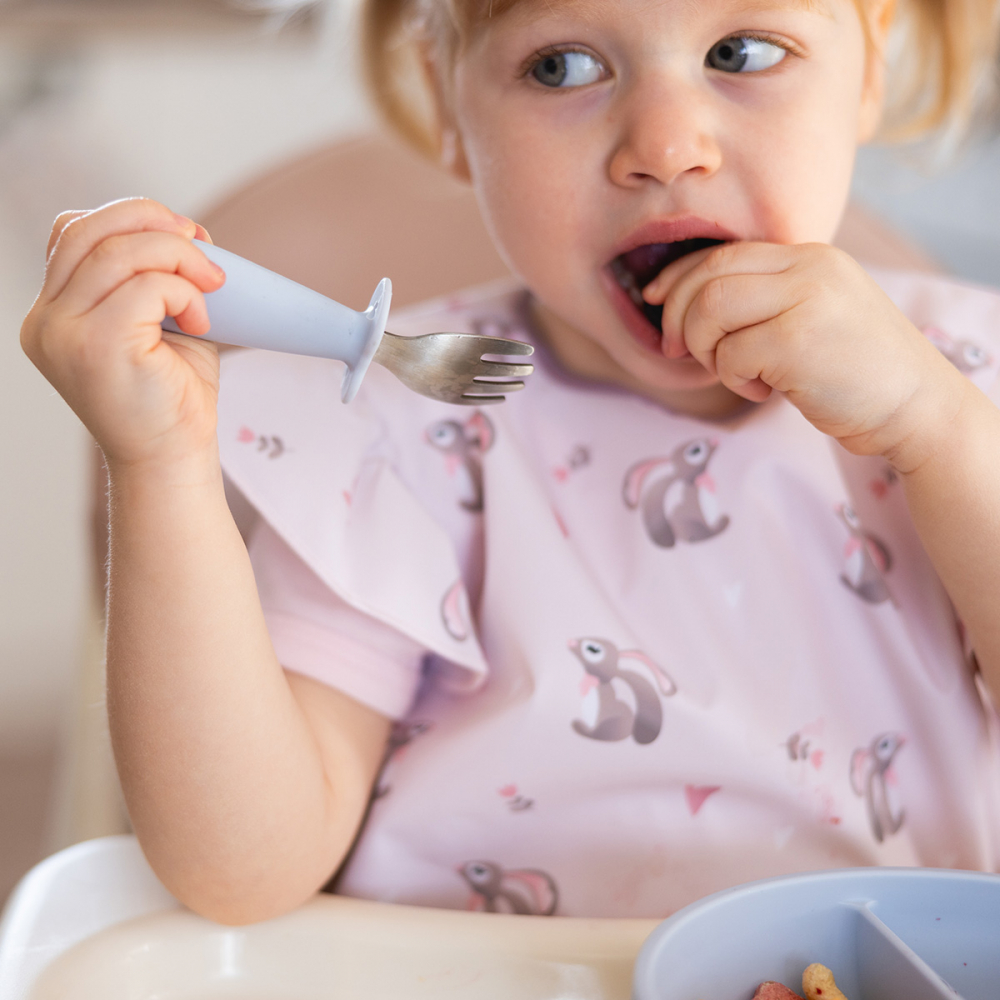 Set tacâmuri copii Babyono Verde din inox