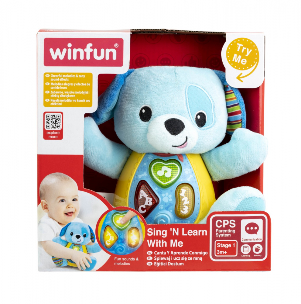 Winfun Catelus Educativ Blueberry - Canta si Invata