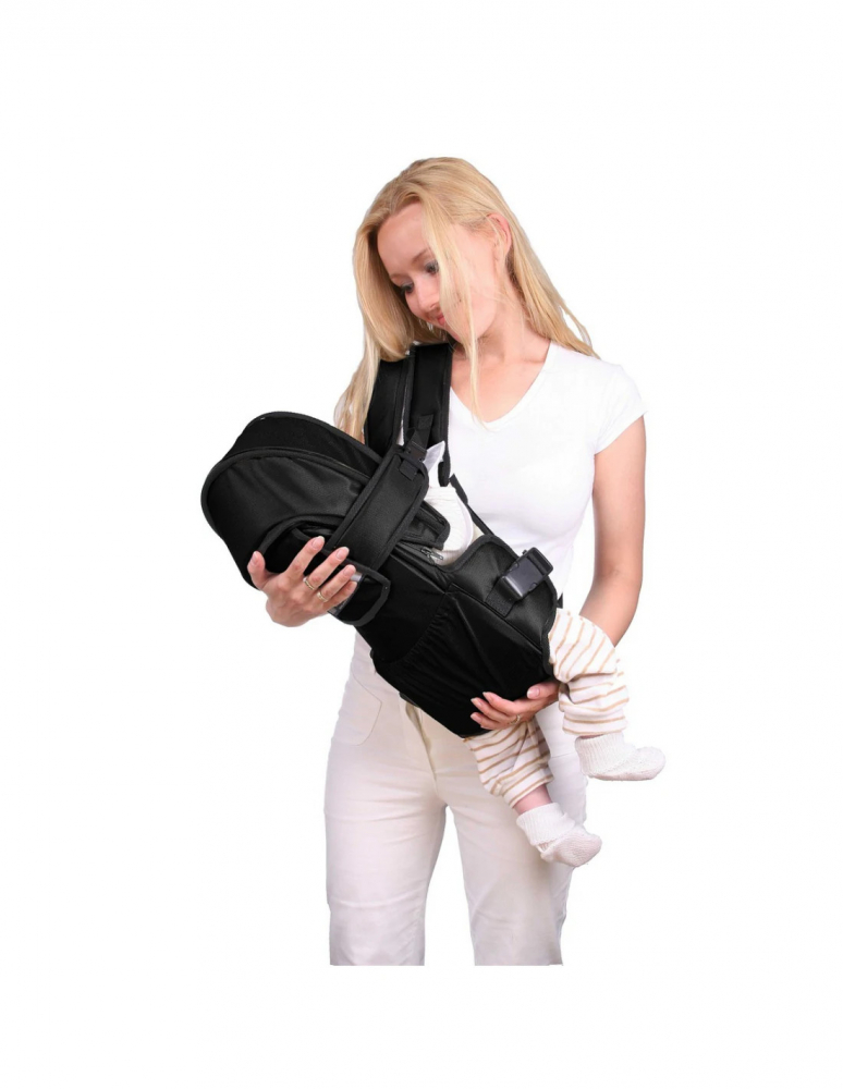 Marsupiu Womar Zaffiro Rain Ergonomic, Albastru-Negru - imagine 2