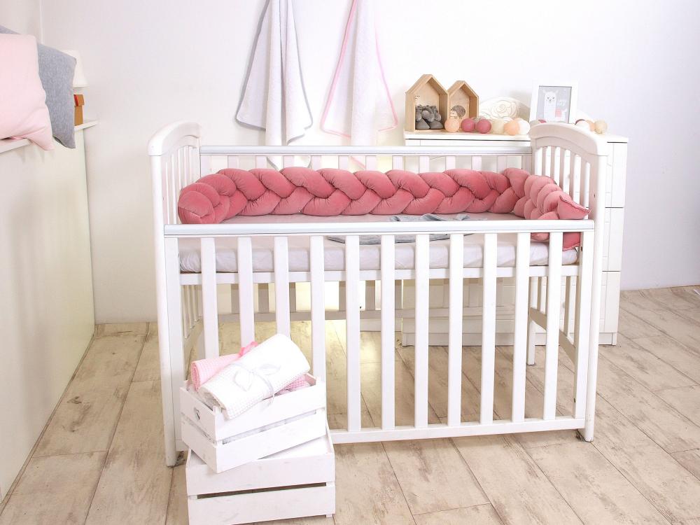 Aparatoare Pat Velvet Roz Pj baby | Siguranță și Confort - imagine 4