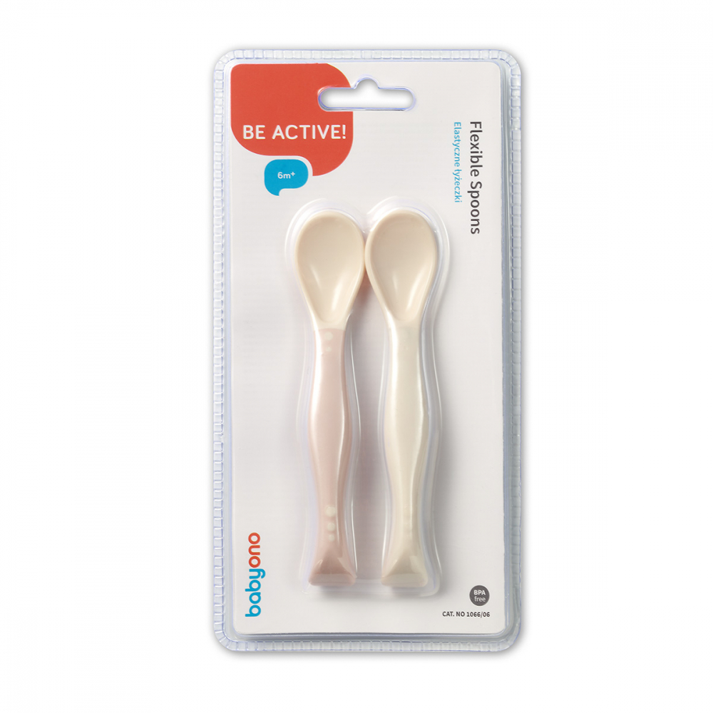 Set 2 lingurite flexibile Babyono Universale - imagine 3