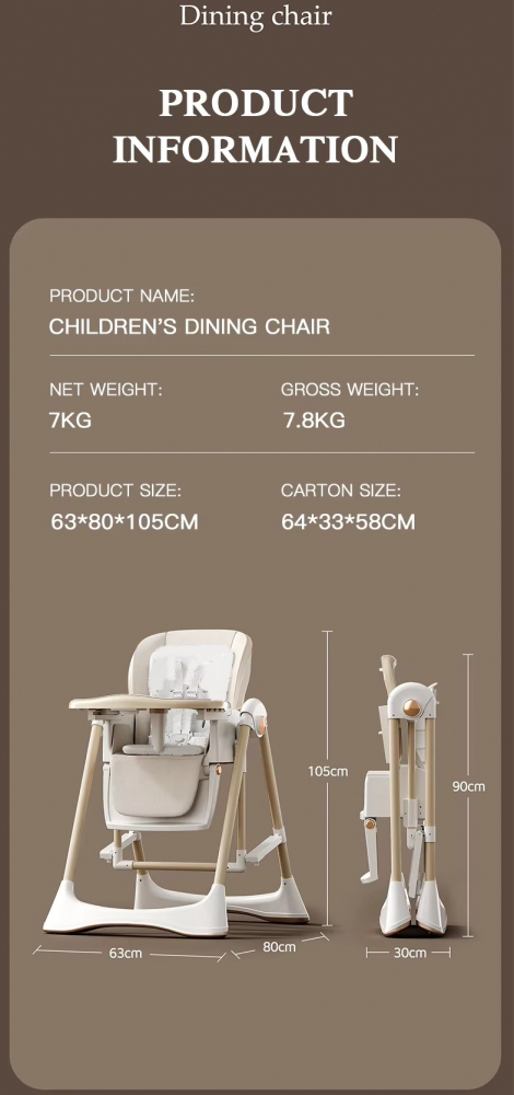 Scaun Little Mom 3-in-1 Ergonomic pentru Copii - imagine 3