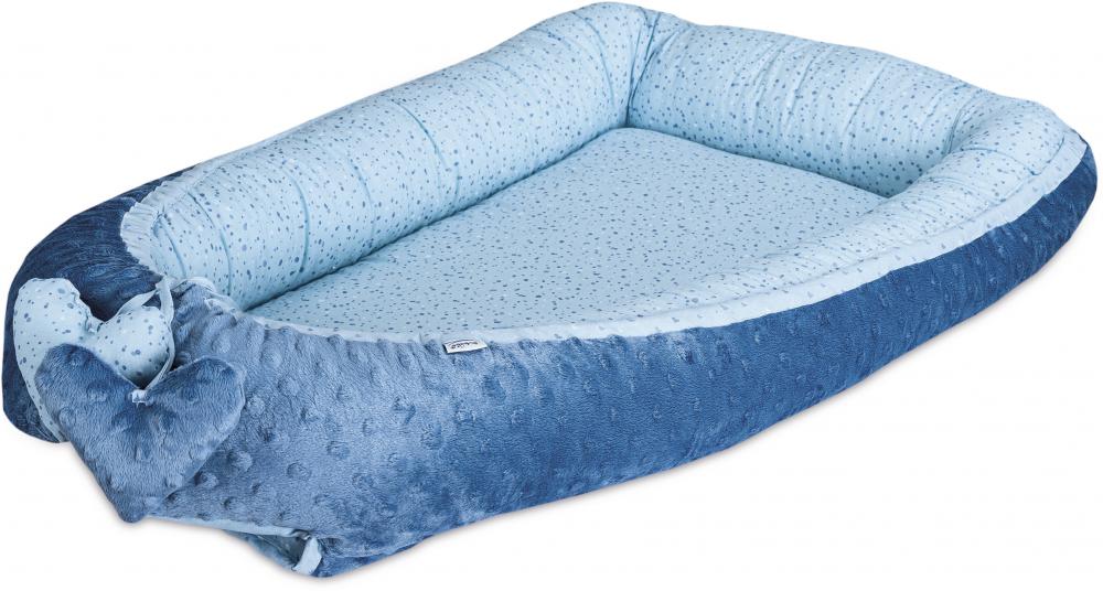 Baby Nest Bubaba Blue Hearts - Co-Sleeping Sigur