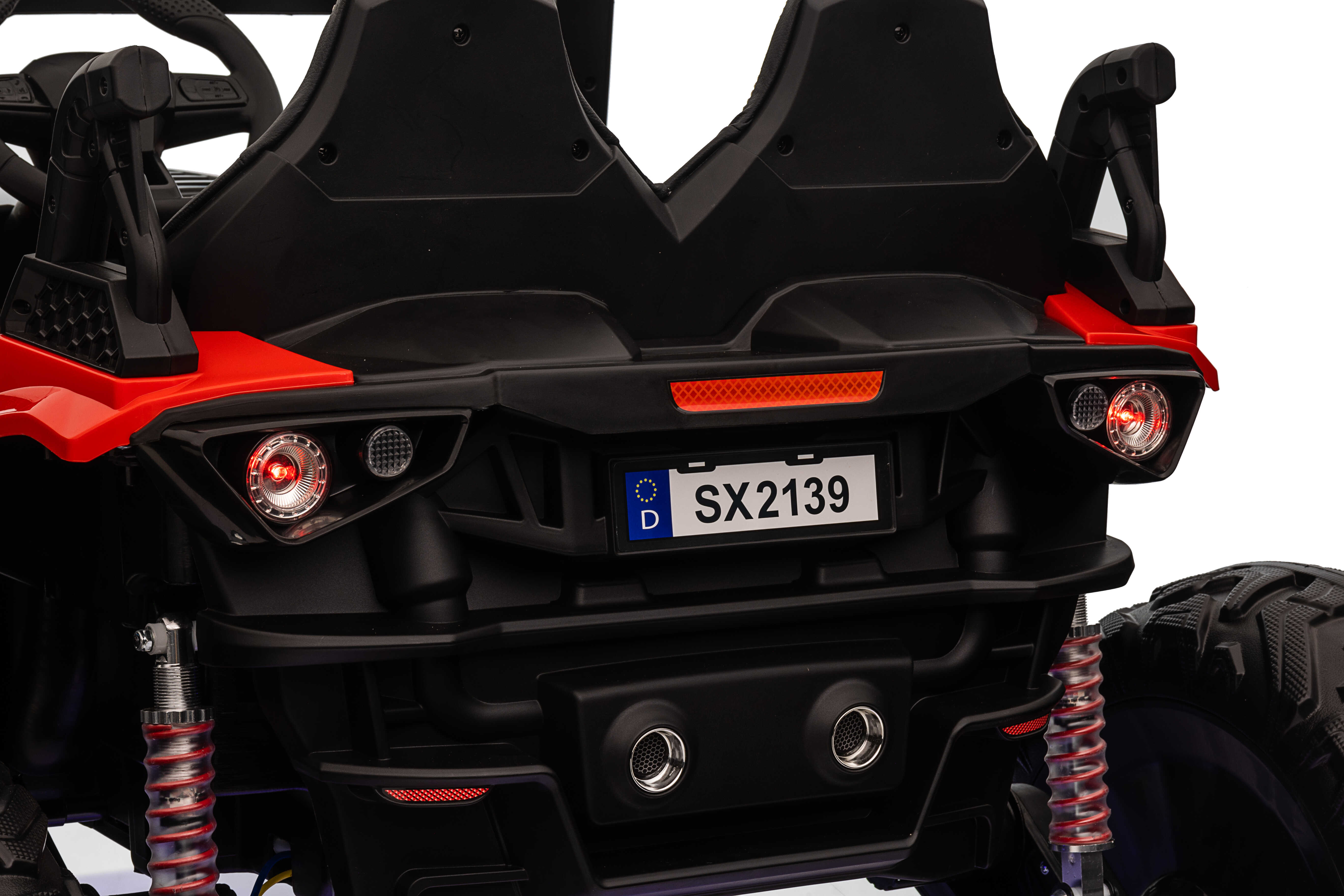 UTV Electric 2 Locuri 24V 4x4 Rosu Autokids - imagine 9