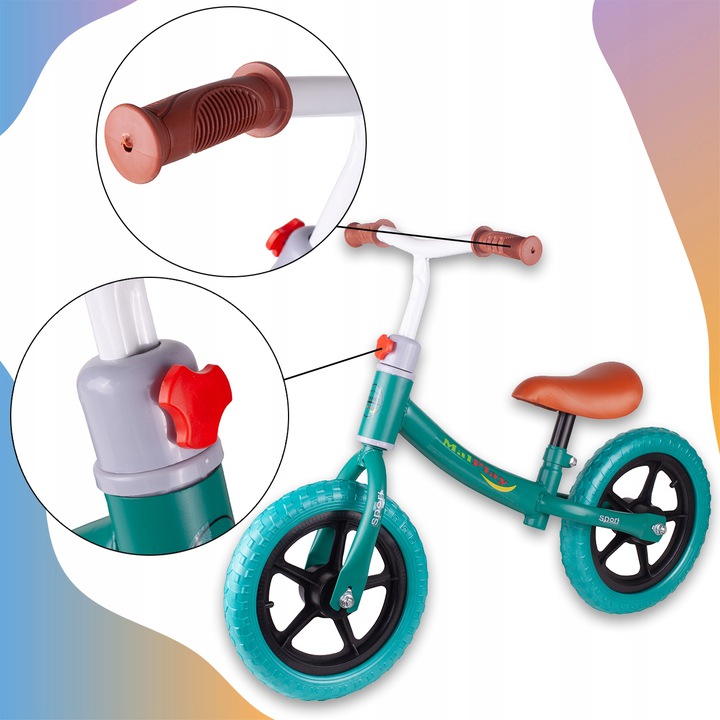 Bicicleta Malplay Push Sport Albastru, Fara Pedale - imagine 6