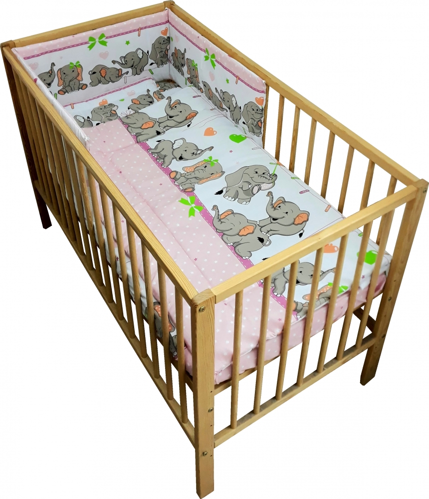 Set Lenjerie Patut 4 Piese Roz, Nichiduta