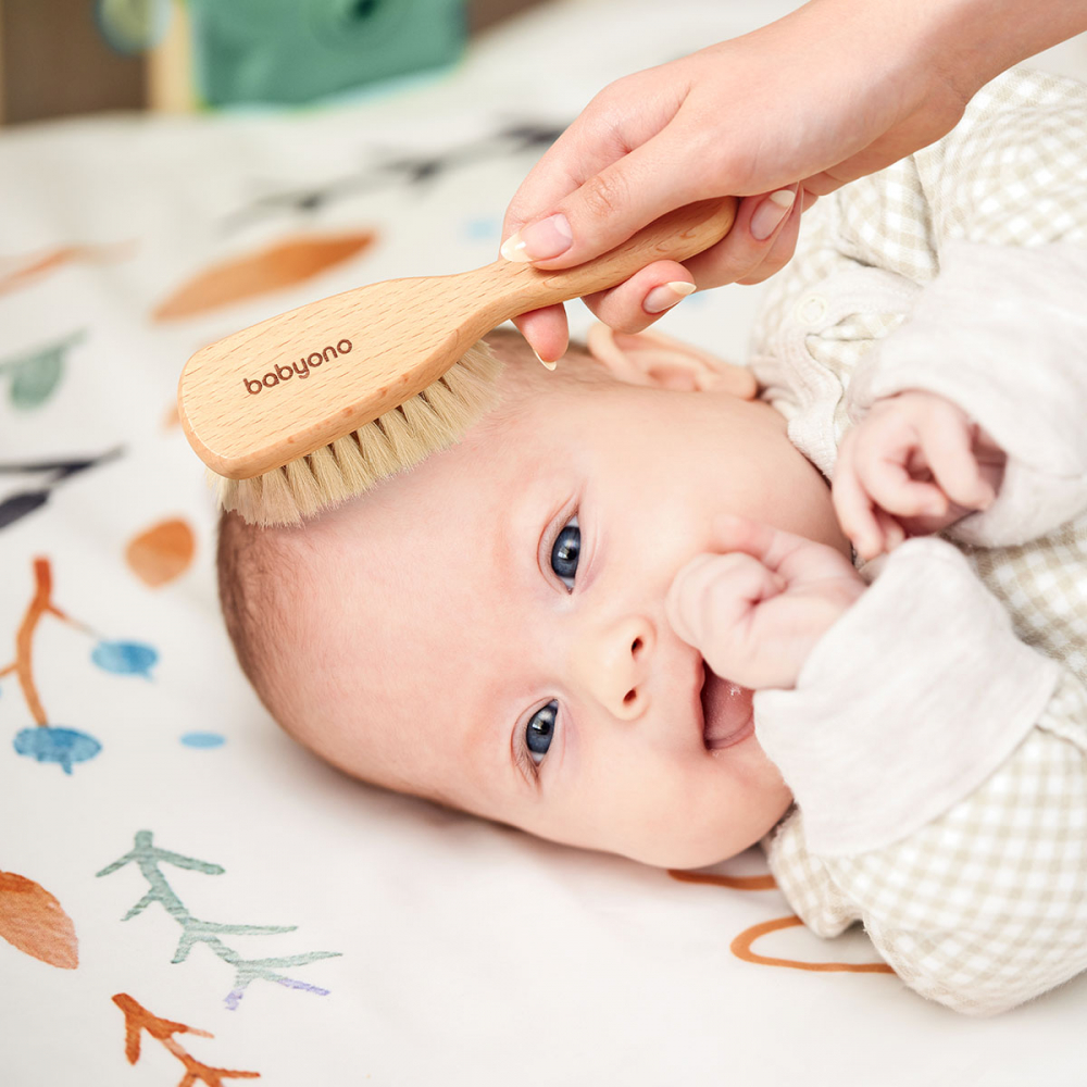 Perie Baby Ono cu peri naturali din păr de capră - imagine 6