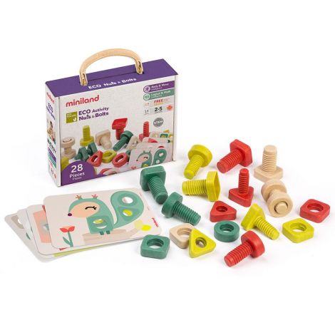 Miniland Eco Suruburi Piulite Joc Educativ - imagine 2
