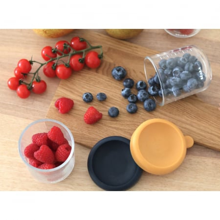 Set 2 Recipiente Sticlă Beaba 250 ml, Night Blue - imagine 3