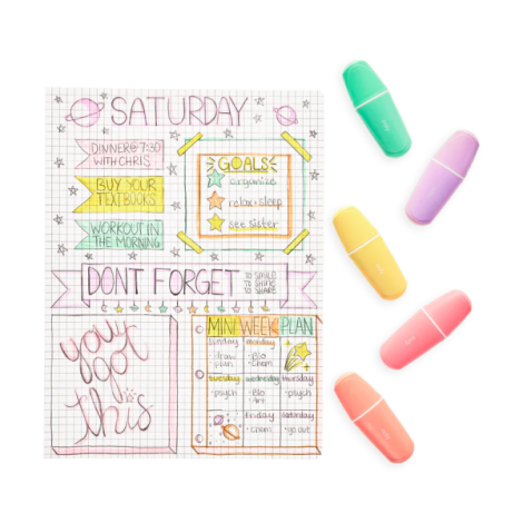 Markere Pastel Ooly Le BonBon Set 5 Culori - imagine 4