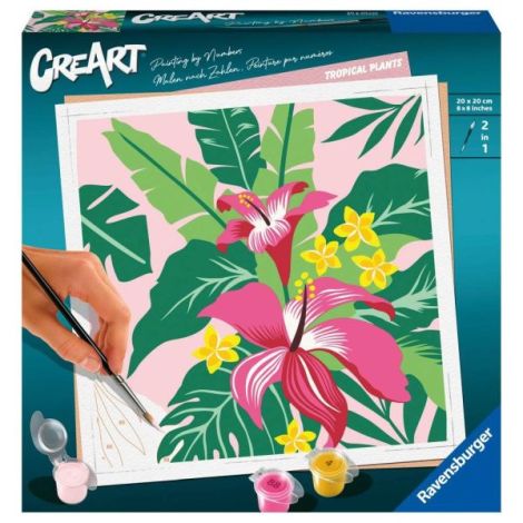 Set Pictură pe Numere Plante Tropicale Ravensburger - imagine 2