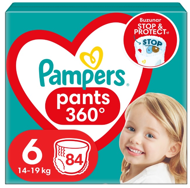 Scutece Pampers Pants Size 6, 84 buc - imagine 10
