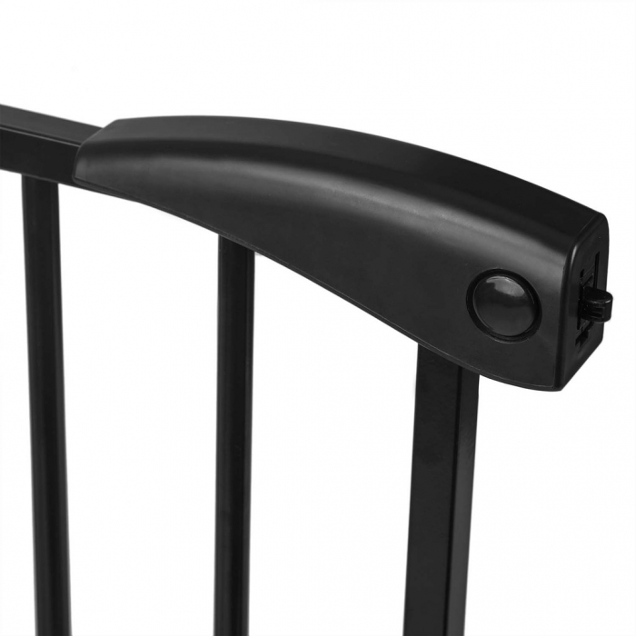 Poartă Siguranță Nukido 75-115 cm, Negru, Fără Găurire - imagine 2