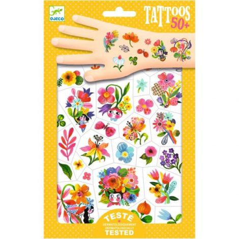 Tatuaje Flori Djeco - Colorate & Sigure