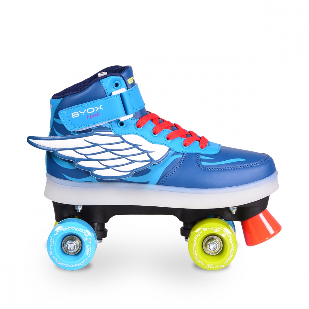 Patine cu rotile Byox Flash S, cu lumini, 33-34
