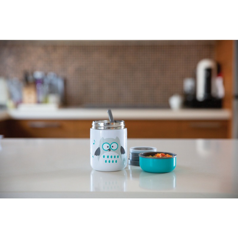 Termos Bbluv Food 300ml Aqua cu linguriță - imagine 5